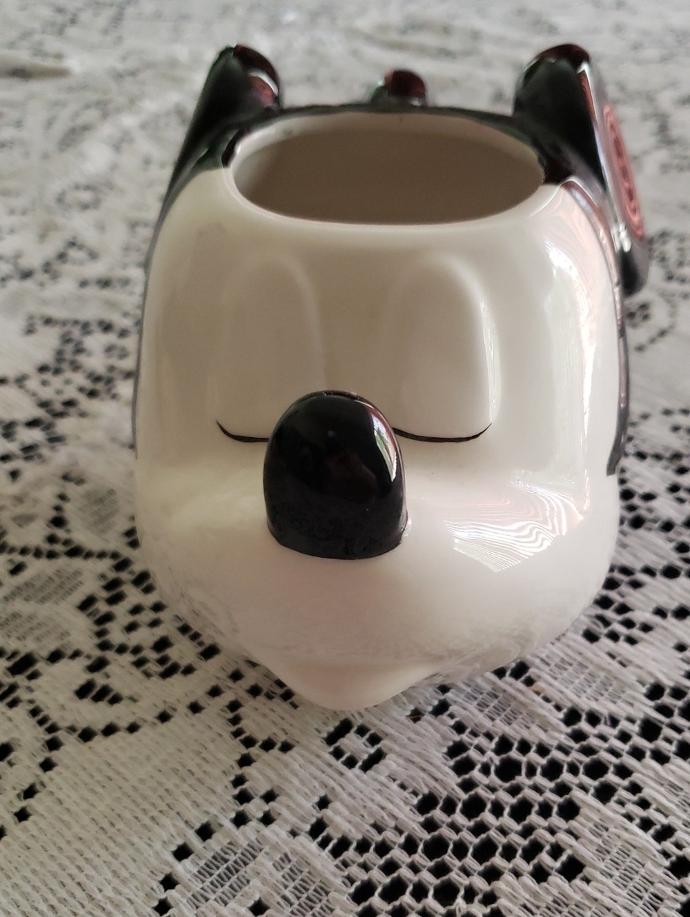 Disney Black and White Mickey Mouse Ceramic Mug/Planter.